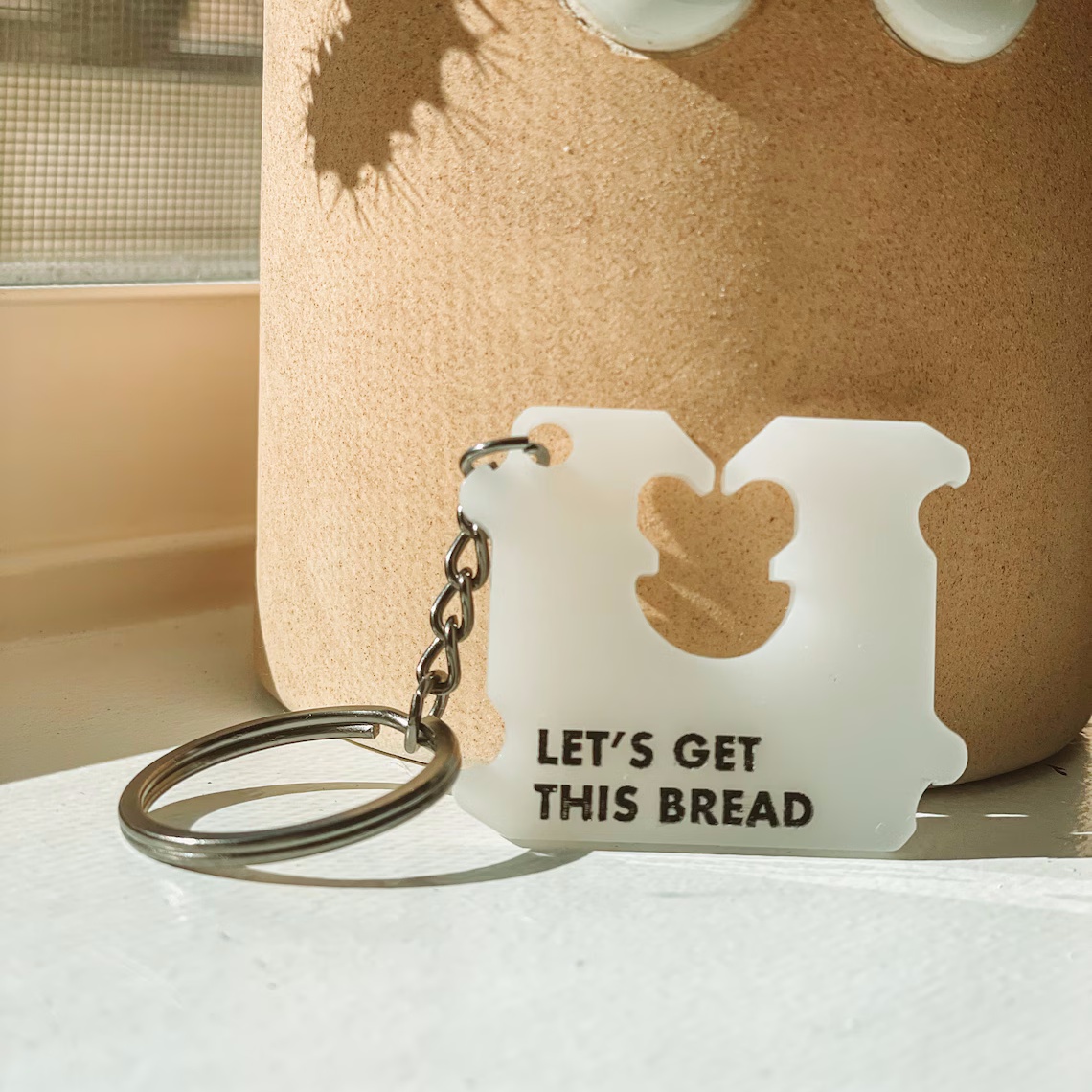 Let’s Get This Bread Keychain Motivational Gifts