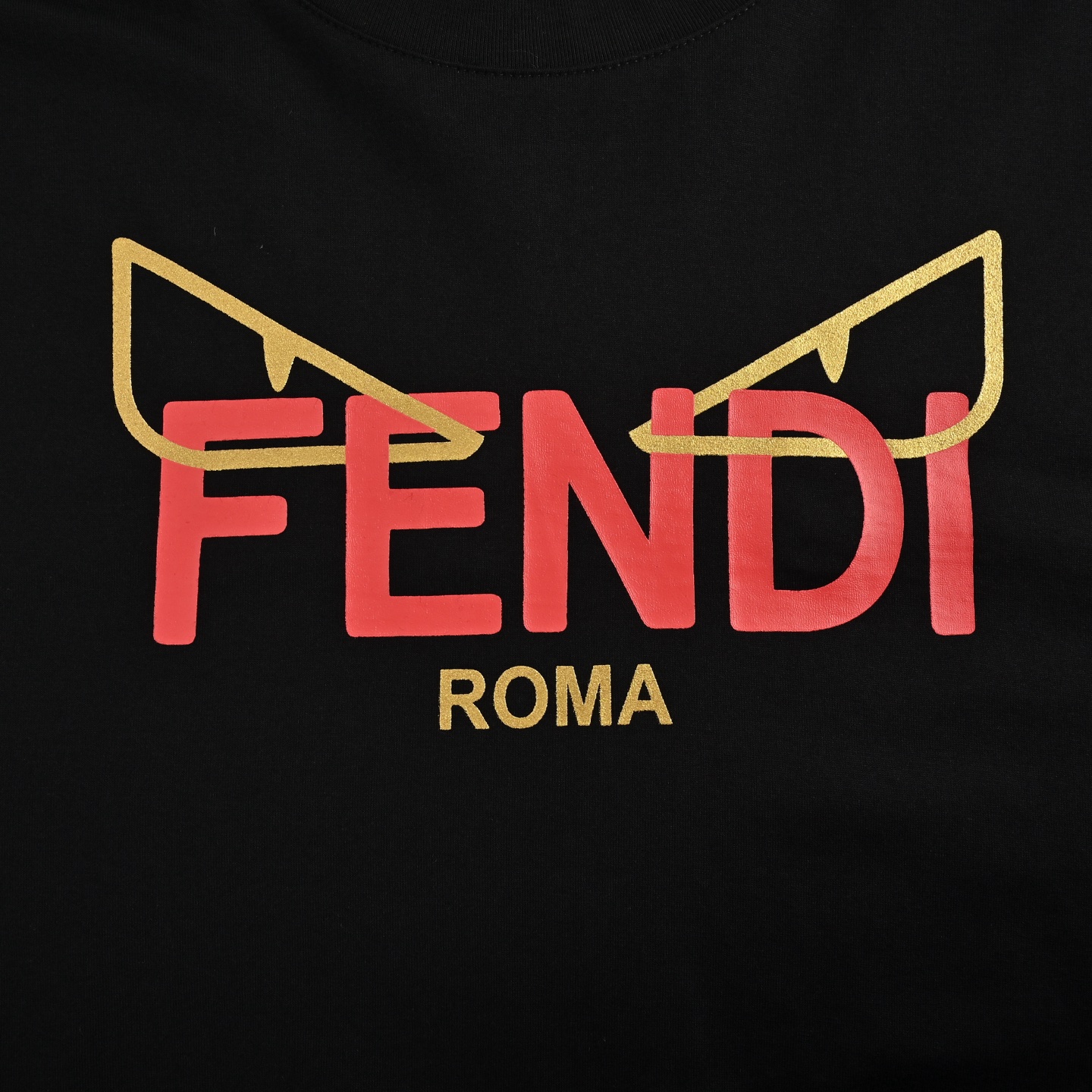 Fendi 25ss Year of the Snake Limited Edition Gold Eyes Printed Short Sleeve