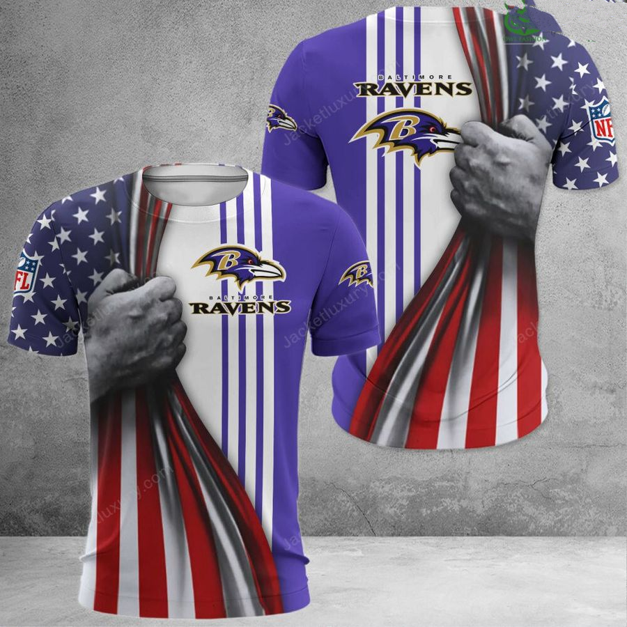 BALTIMORE RAVENS 3D HOODIE SKULL0804