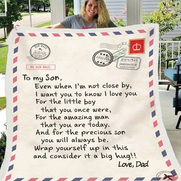 (🎁2024 New Year Hot Sale🎁)🎁Daughter's Gift - Letter Blanket Gift- Sweet Words To My Daughter (49% OFF TODAY)