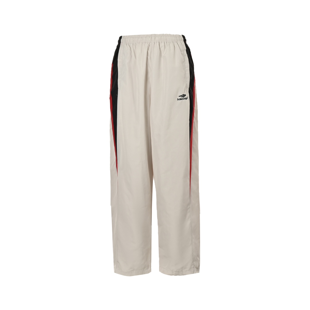 Balenciaga 24Fw white and red stitching sports trousers
