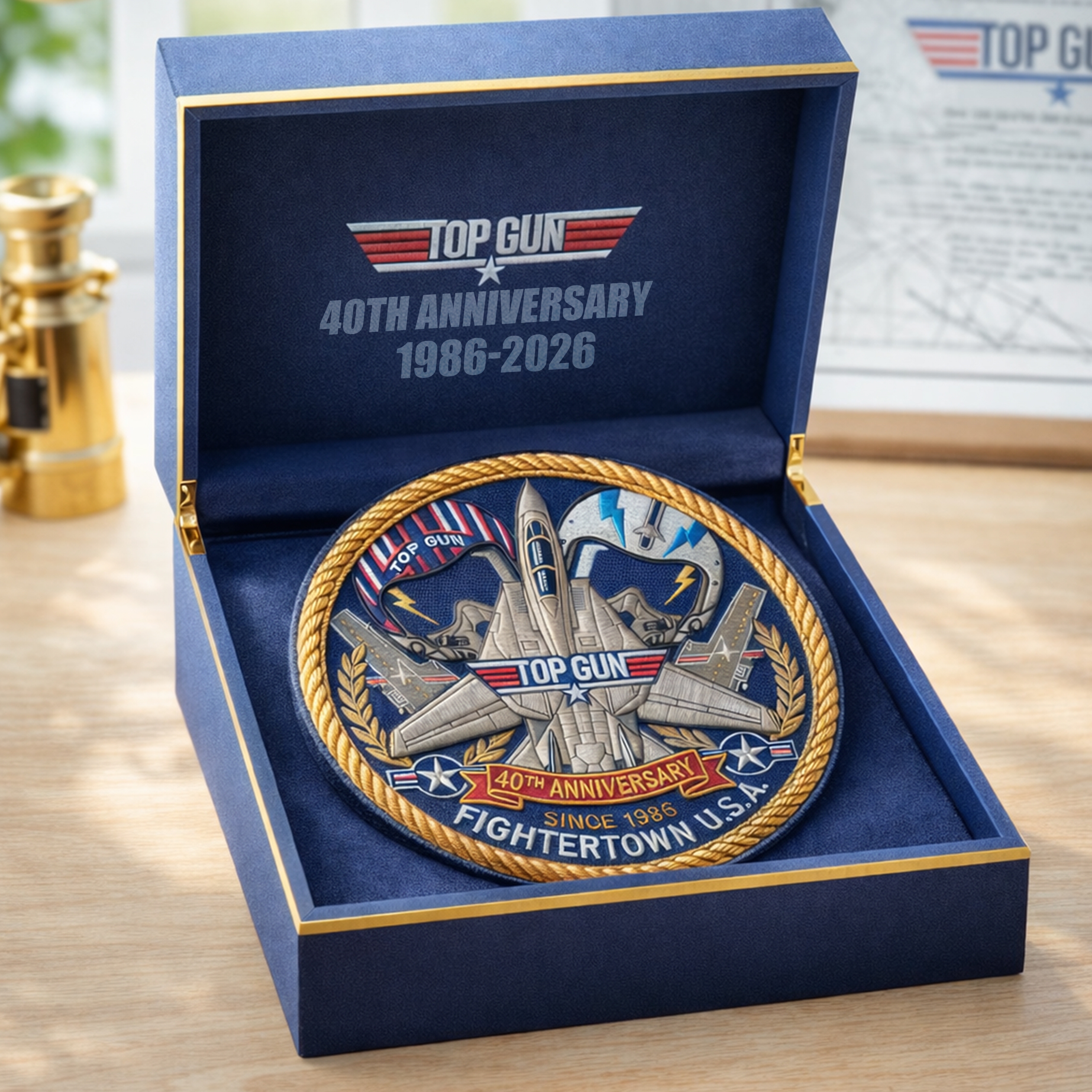 Top Gun 40th Anniversary Embroidered Commemorative Patch