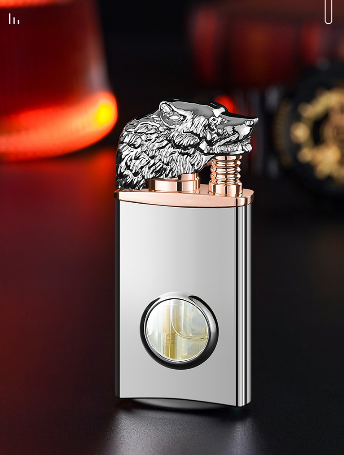 Wolf Glowing Soft Fire Straight Jet Flame Lighter