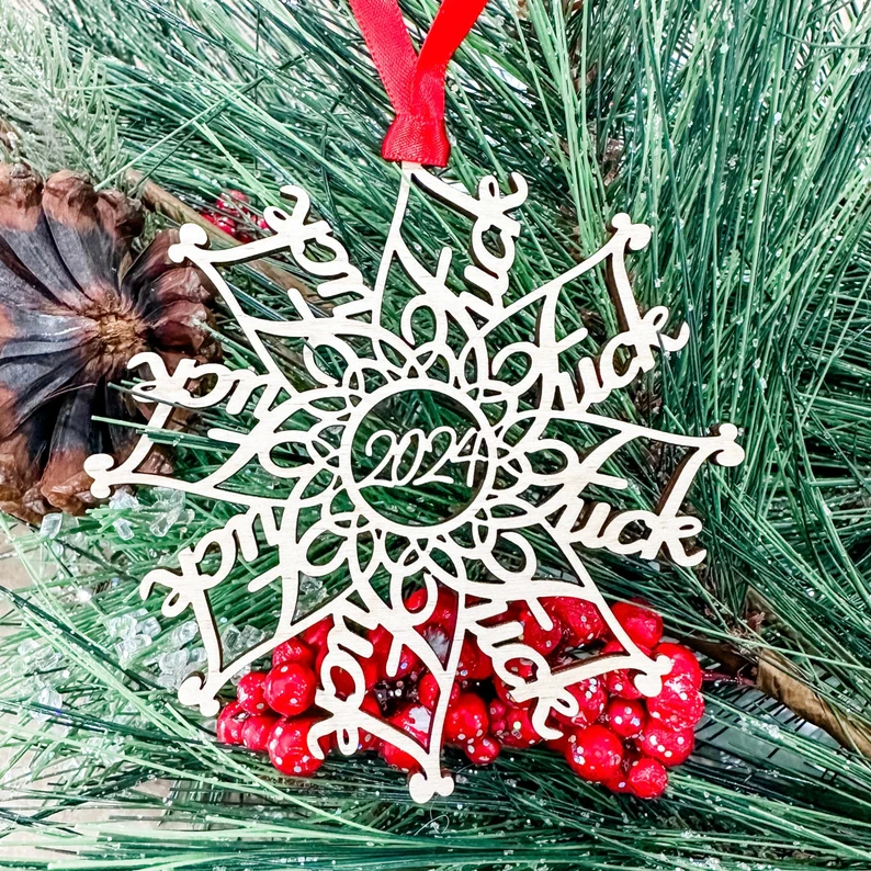 Fk Flake Ornament | Funny Christmas Gifts