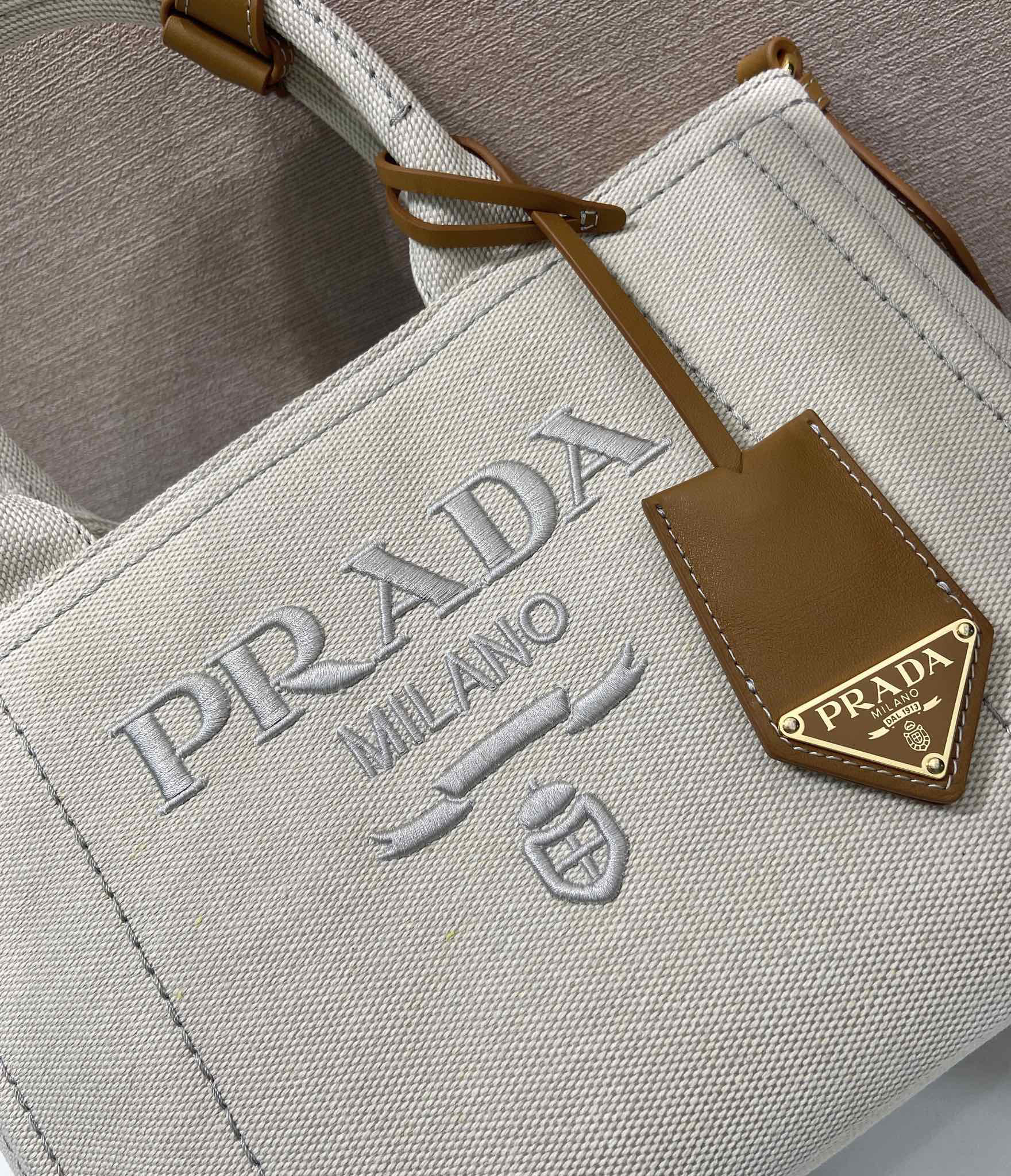 Prada Canvas Tote Bag 1BG464