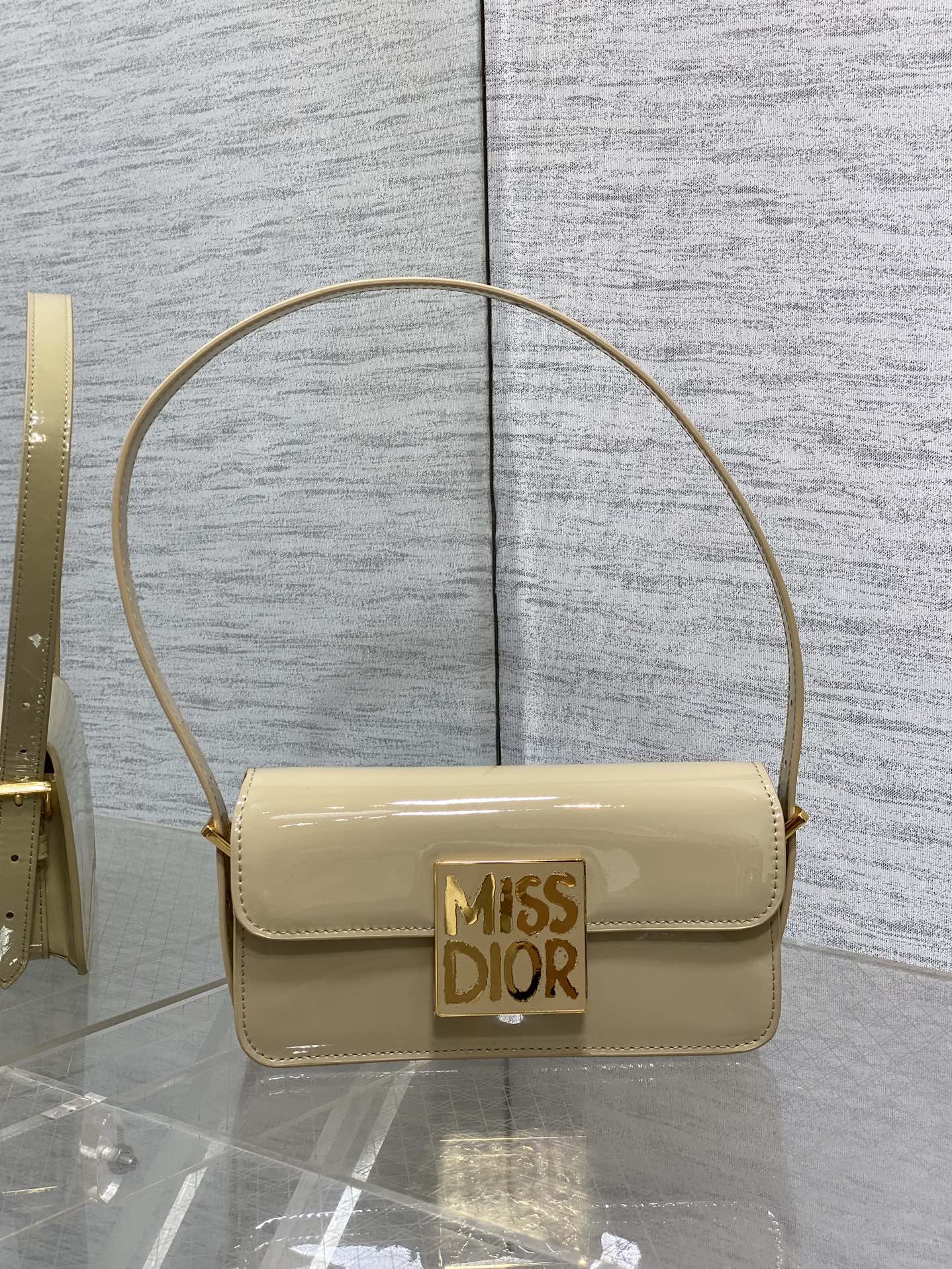 Dior Autumn Winter Series Miss Patent Leather Bag