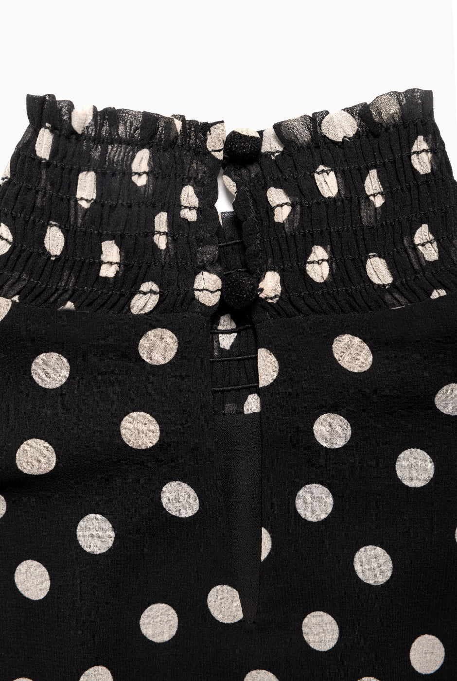 Vestido corto con smock