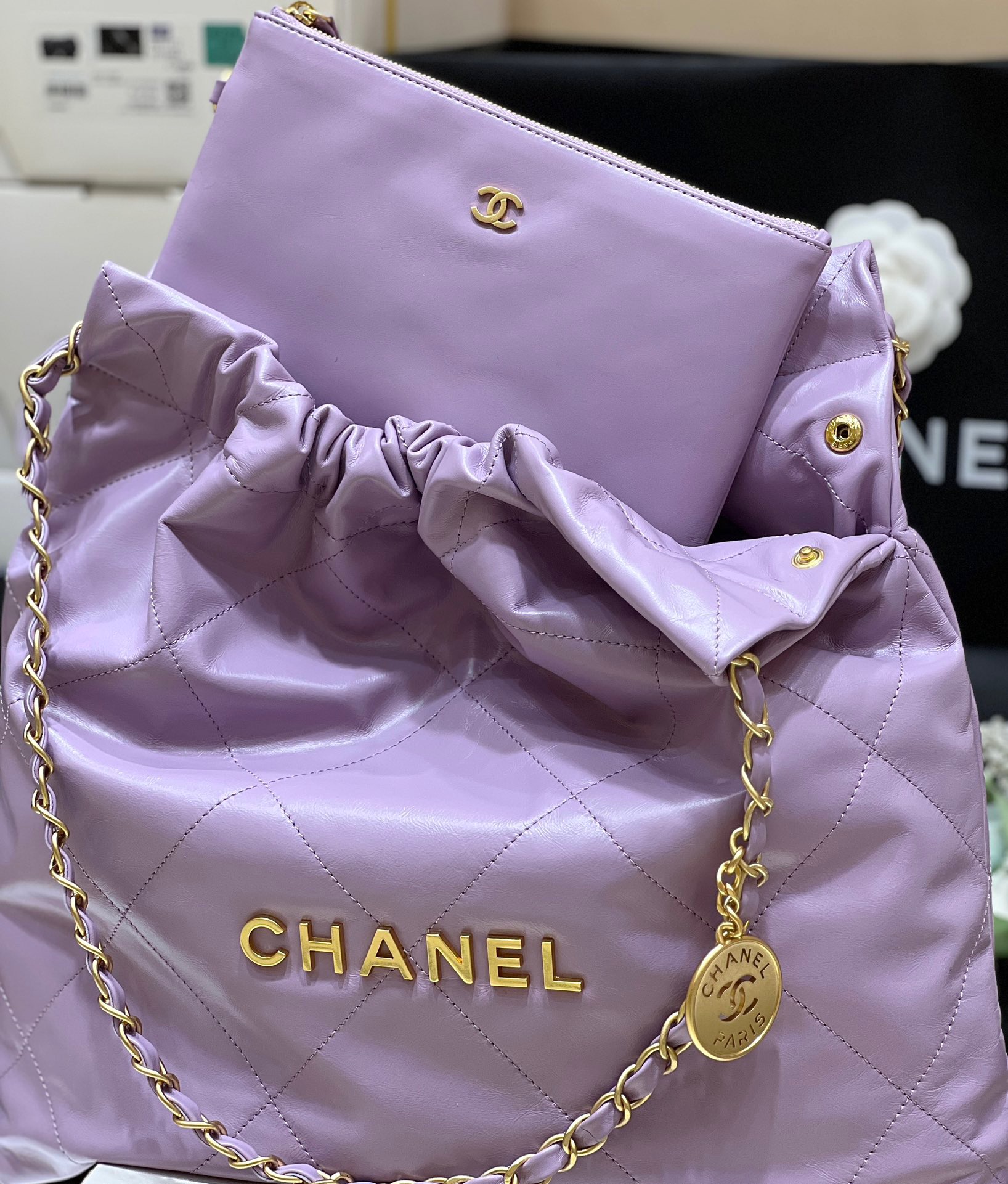 Chanel 24S Spring/Summer Collection Rivet Denim Handbag AS3260