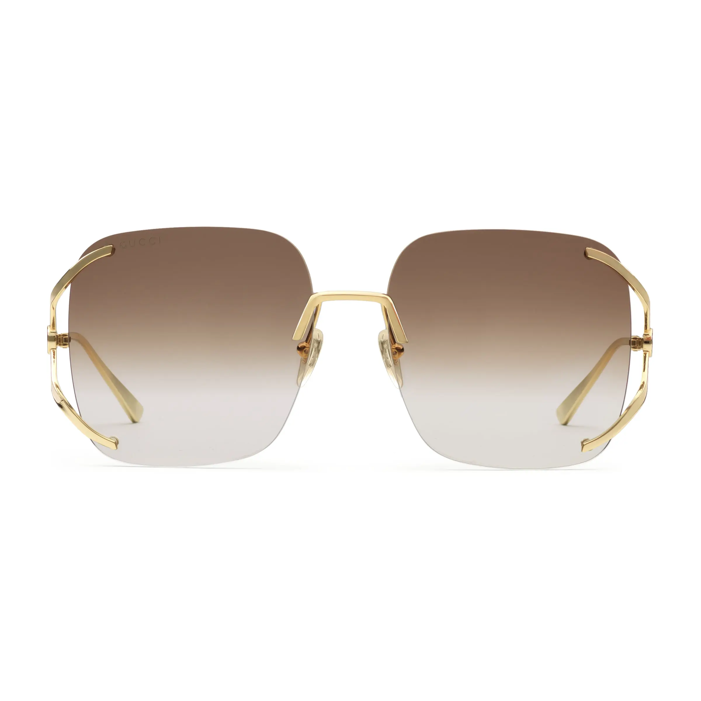 Gucci square metal sunglasses