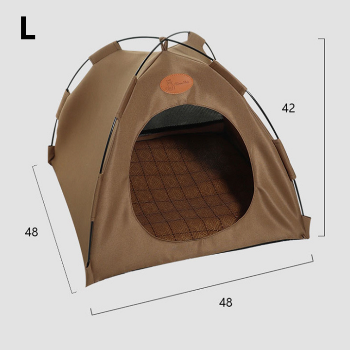 🔥Last Day Promotion-[SAVE 50% OFF]--Foldable & washable pet tent nest for cats and dogs/Breathable & Cooling mat--BUY 2 GET FREE SHIPPING NOW!!!