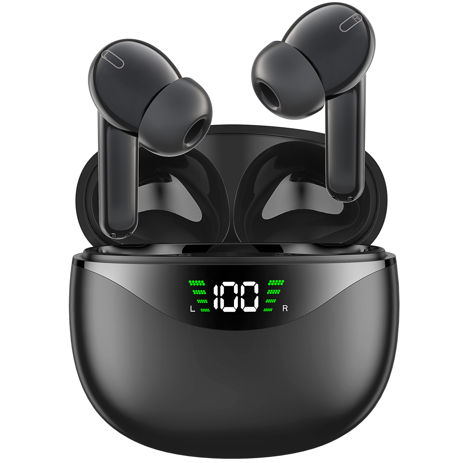 Wireless Earbuds, Bluetooth 5.1 Headphone 30Hrs Playtime with USB-C Fast Charging Case, IPX7 Waterproof Earphones, TWS in Ear Stereo Headset Built