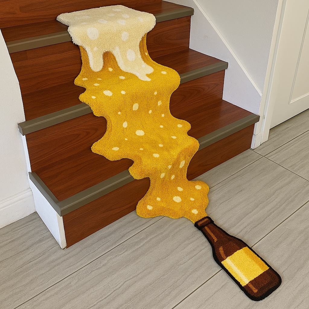 Beer Spill Creative Rug 🍺
