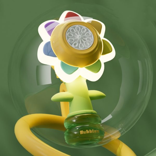 🌻Electric sunflower shakes head dancing bubble machine toys🌻
