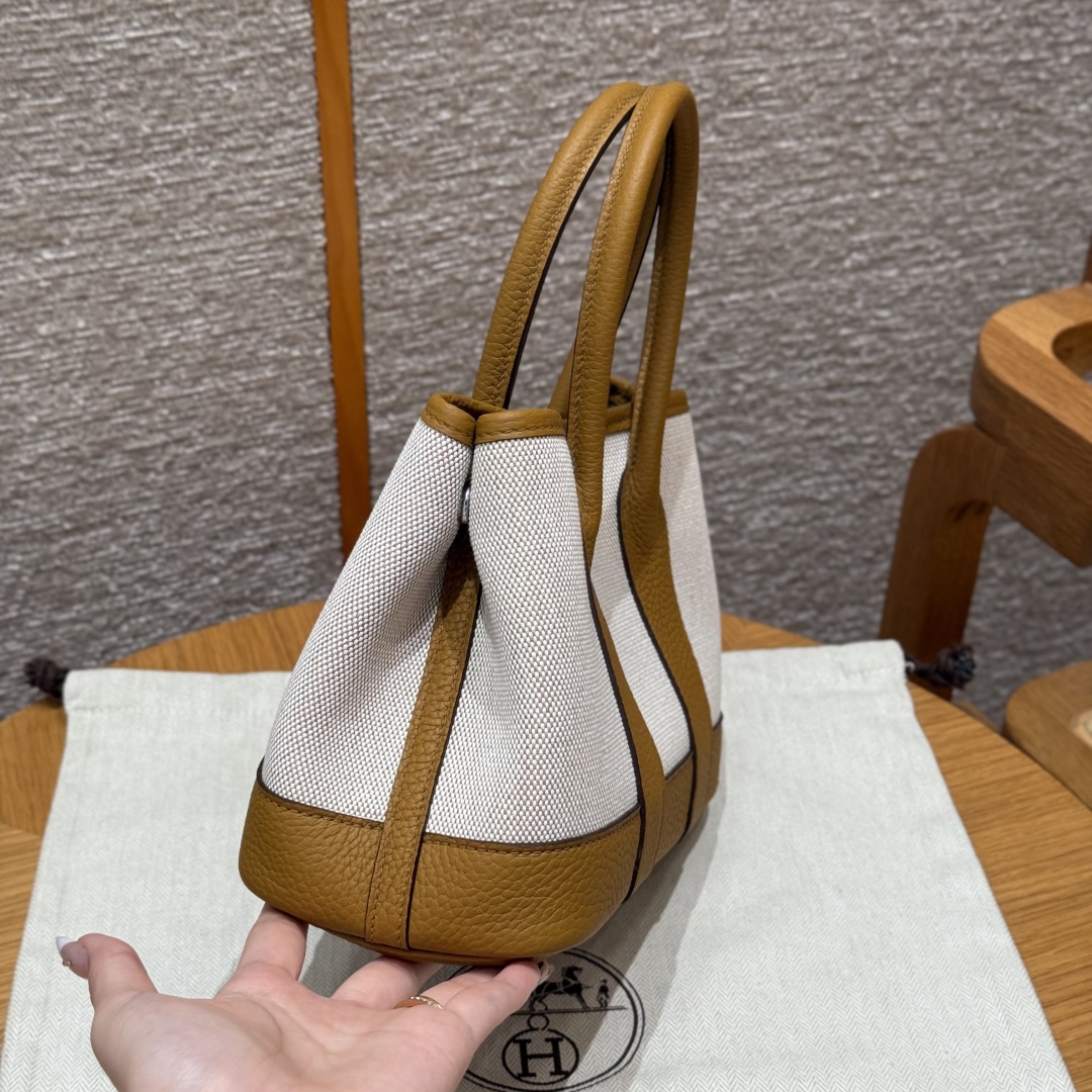 Hermès Garden party mini ÉcruBeigeNaturel Sable (Handmade to order)