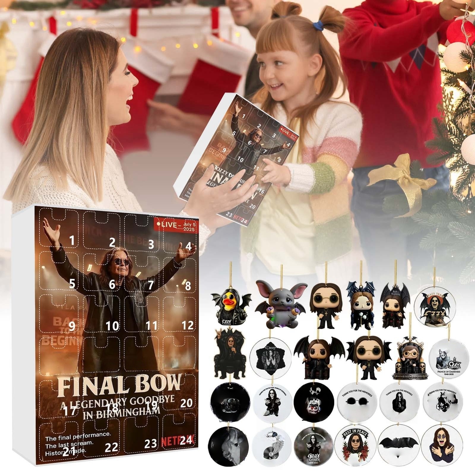2025 New Ozzy Osbourne Countdown Set Mystery Advent Calendar