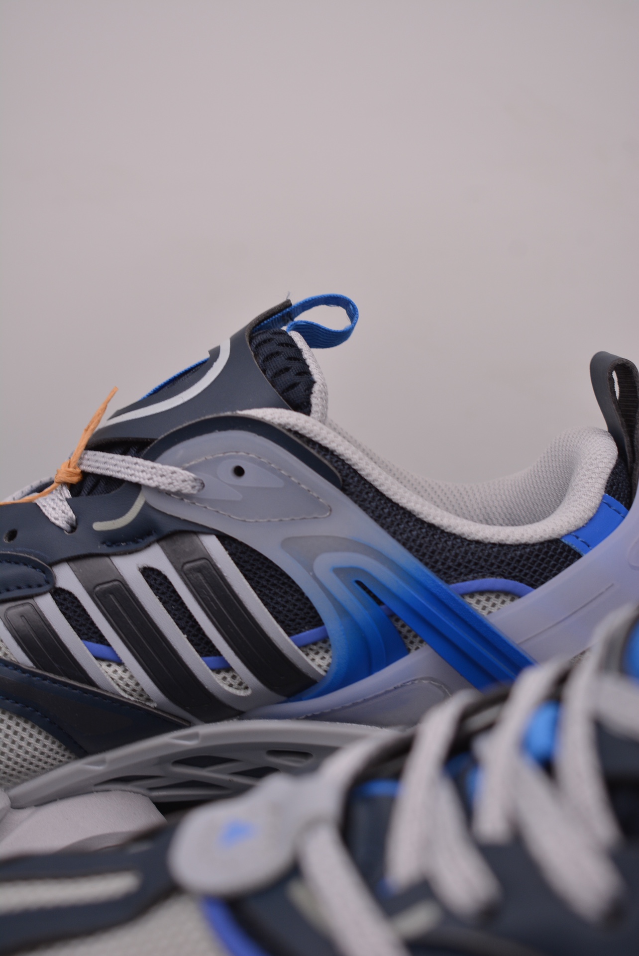 Adidas XLG Runner Deluxe Navy Blue Gray Blue JR8079