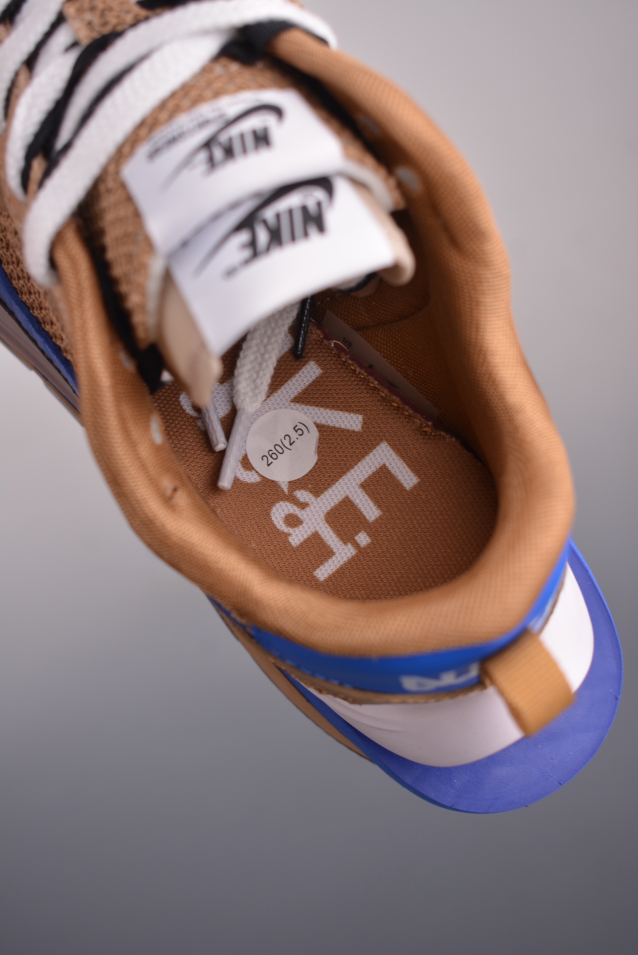 Sacai x Nike VaporWaffle 3.0 Brown lack Blue CV1363-201