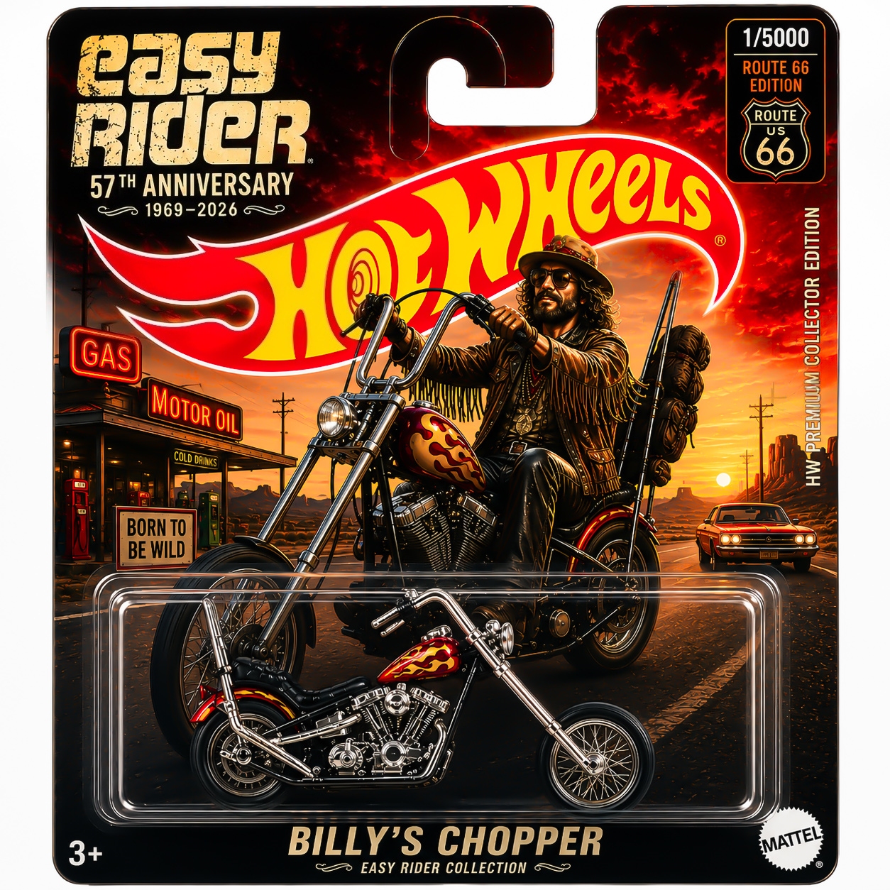 Hot Wheels Easy Rider 57th Anniversary Chopper