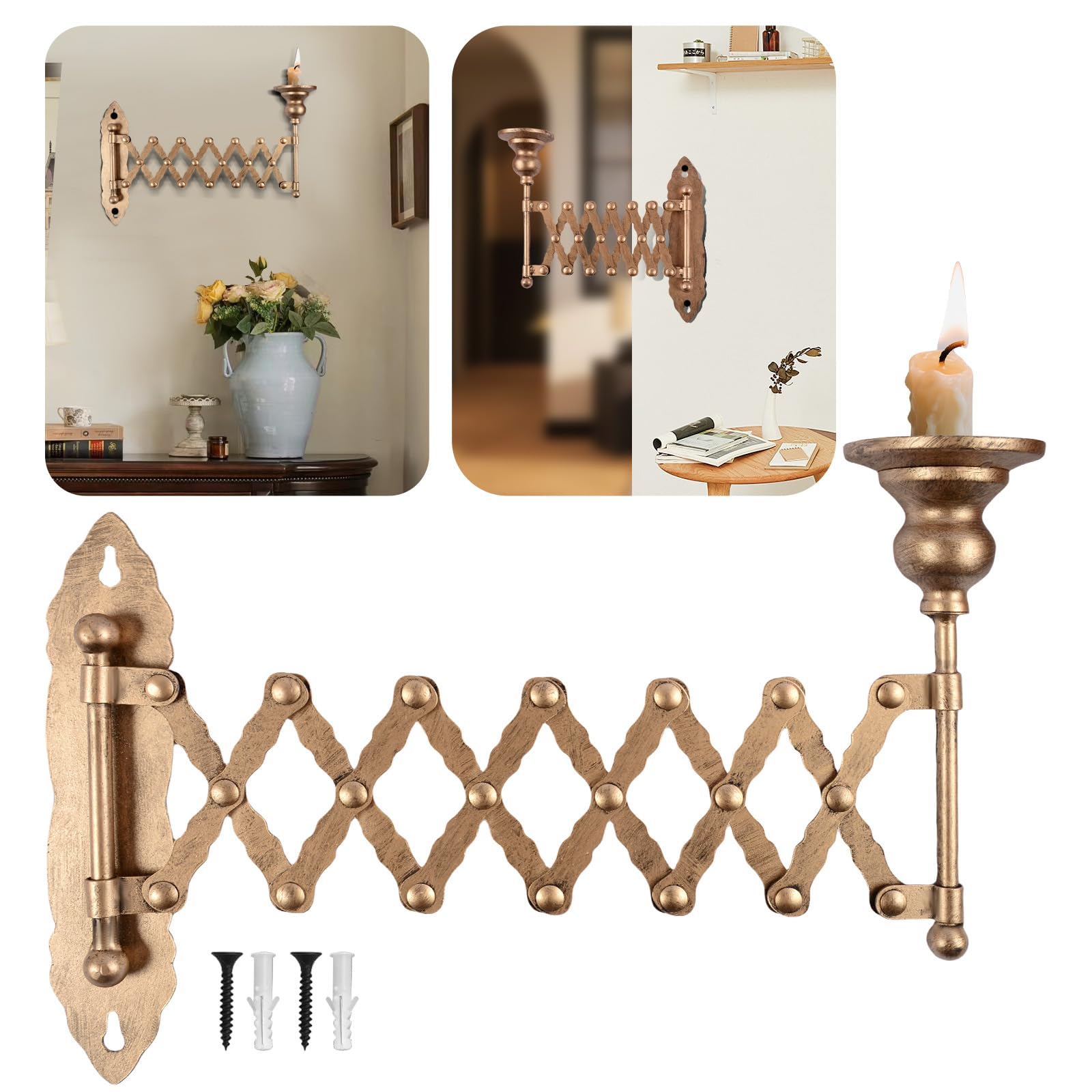 🔥ON SALE🔥Vintage Expanding Taper Candle Holder