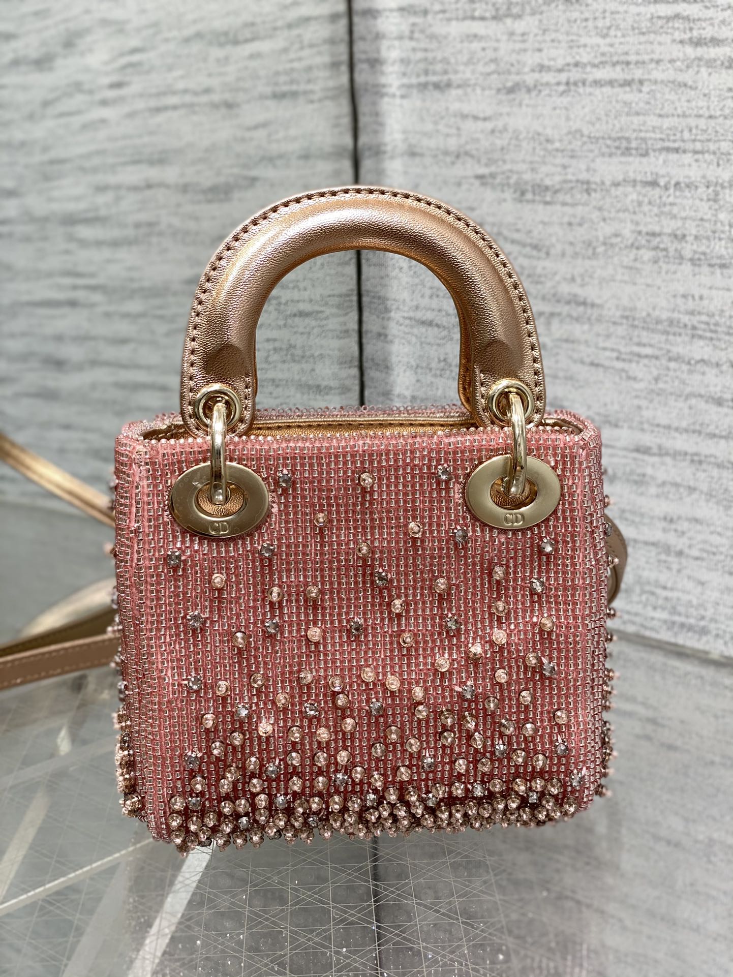 Dior Lady Limited Edition Beads Micro Series Princess Diana Bag