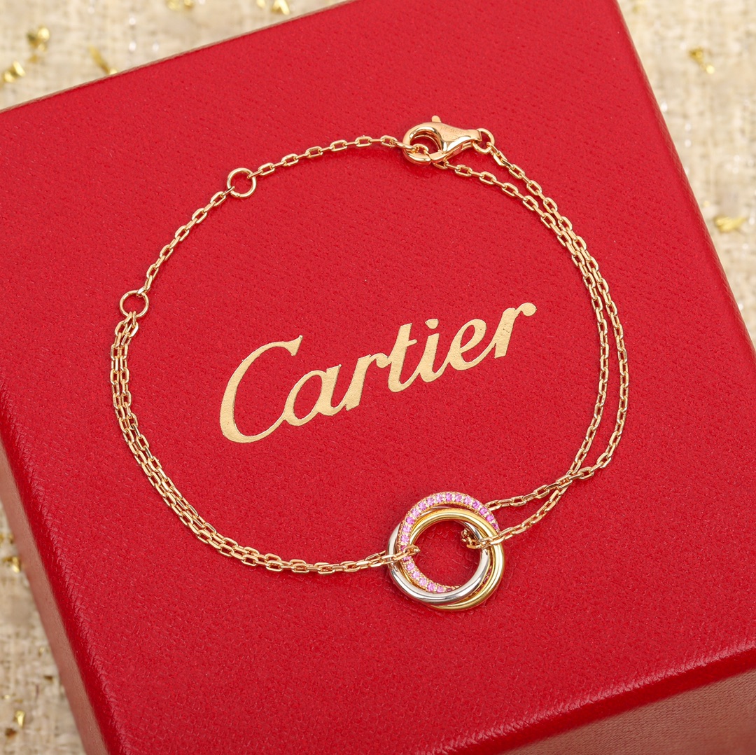 Cartier three ring bracelet