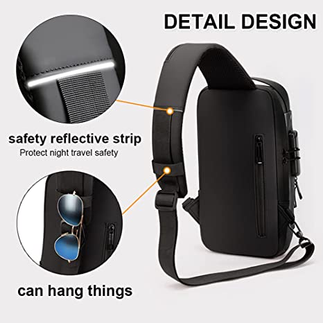 (🔥Father's Day Hot Sale-Save 50%OFF)-USB Charging Sport Sling Anti-theft Shoulder Bag(Great Gift🎁)-BUY 2 GET FREE SHIPPING