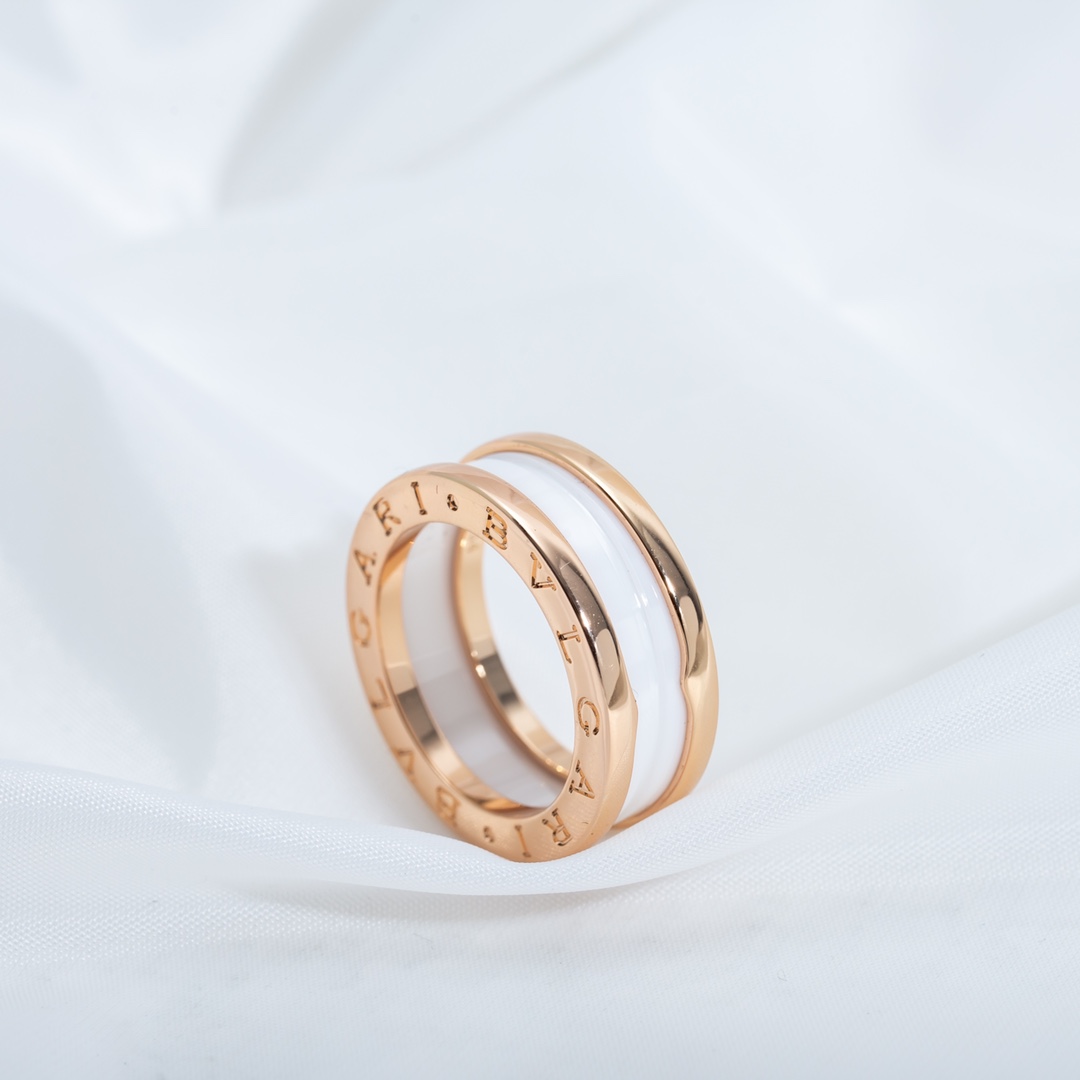 Bulgari Narrow Ceramic Ring