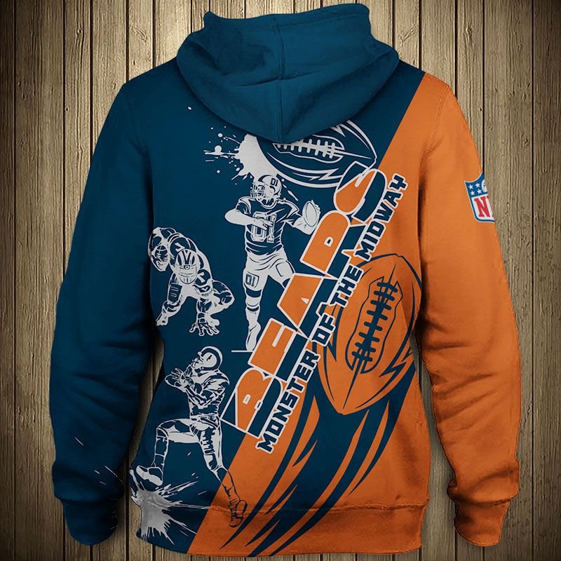 CHICAGO BEARS 3D HOODIE CCBB002