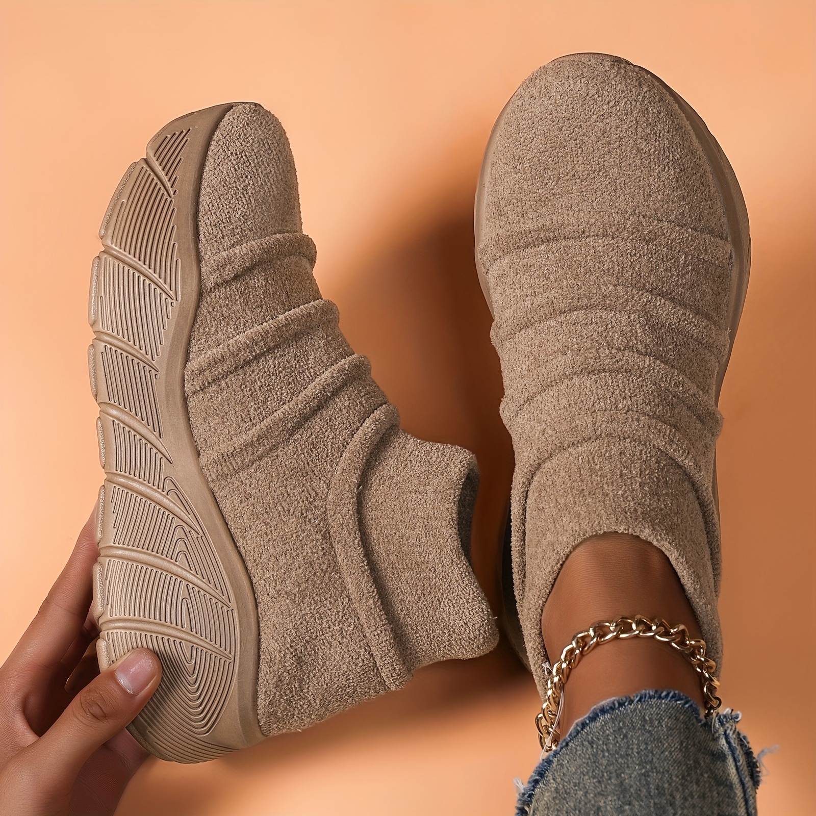 🎄CHRISTMAS ON SALE🎄UltraCozy EVA Flannel Fleece Ergonomic Sneakers