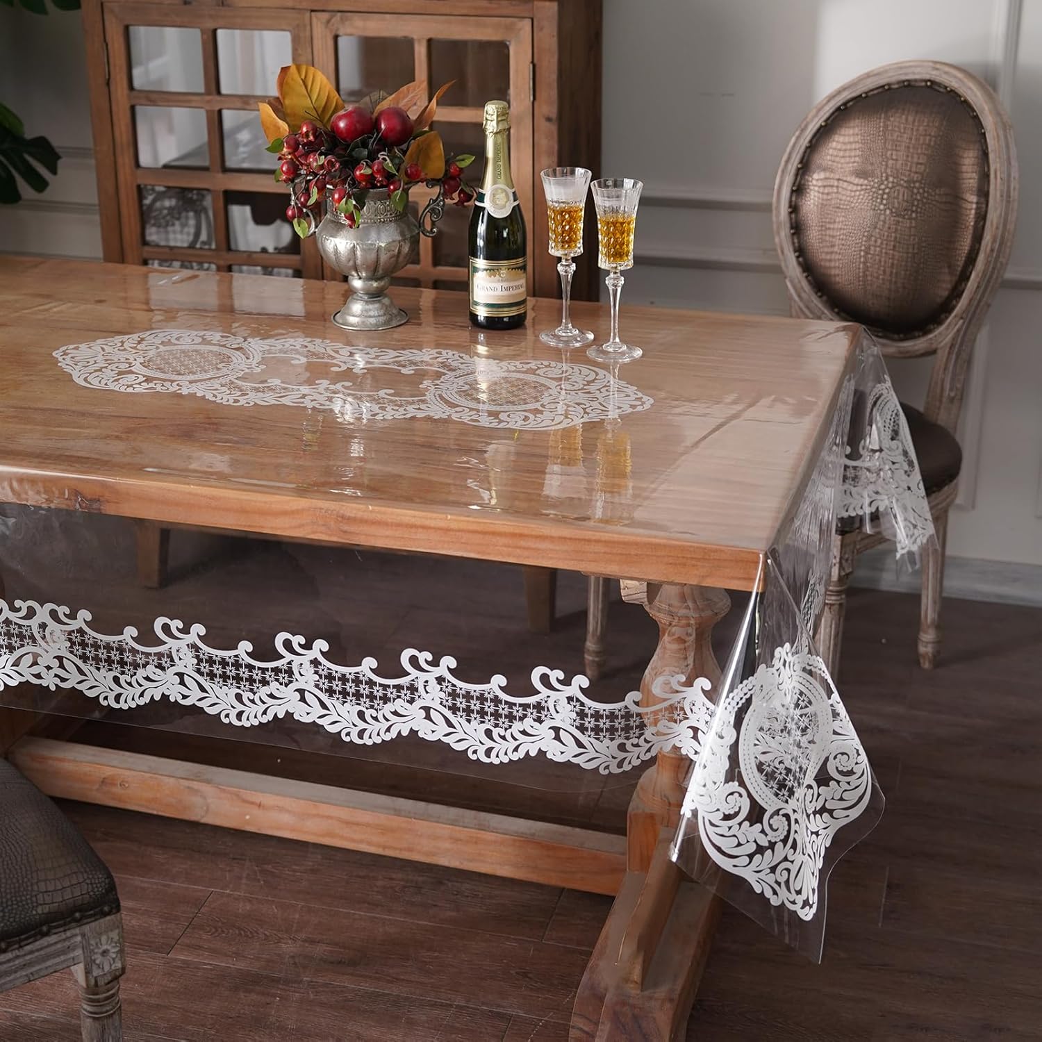 🔥ON SALE ALERT!🔥Clear Table Cover Protector Oil Spill Proof Vinyl PVC Tablecloths