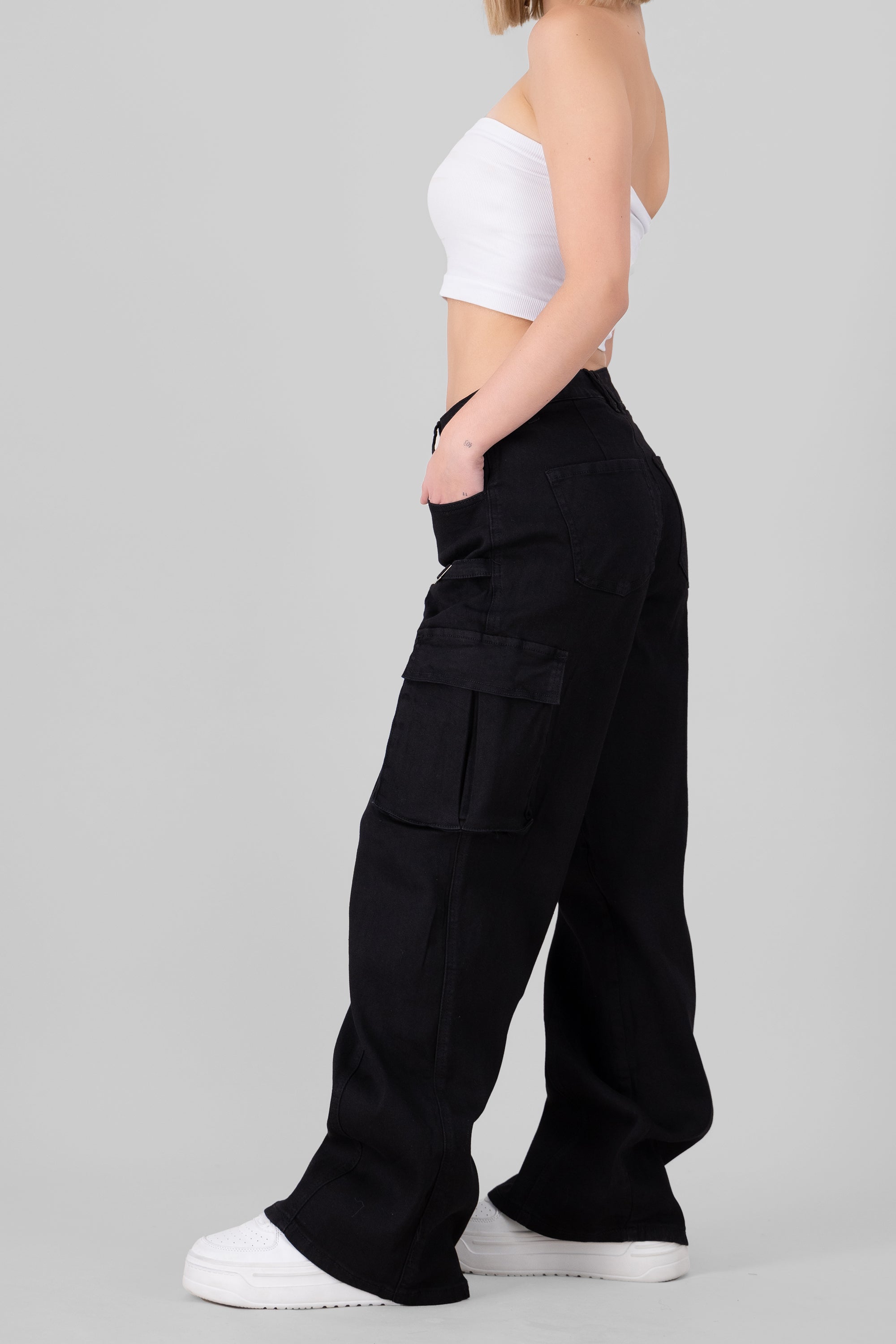 Cargo Jeans With Buckle