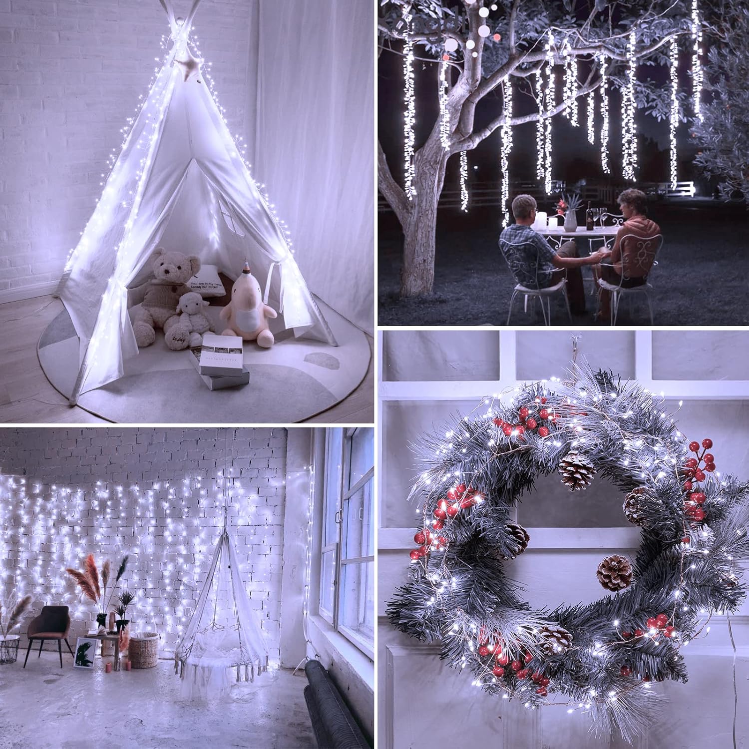 🔥CHRISTMAS ON SALE🔥8 Modes 100-300 Christmas LED Firefly Twinkle String Lights
