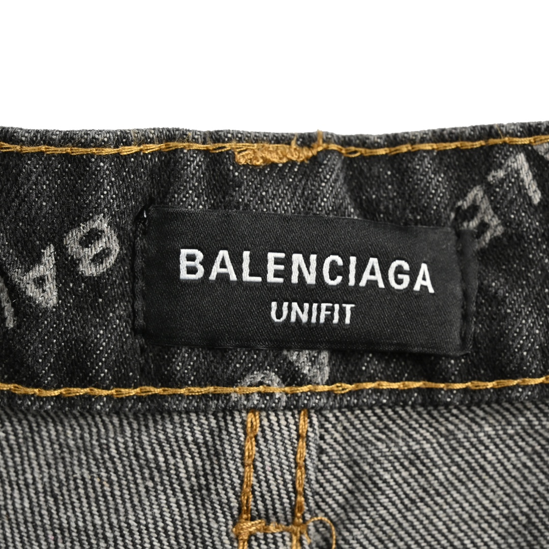 Balenciaga 24Fw Barrage Print Jeans
