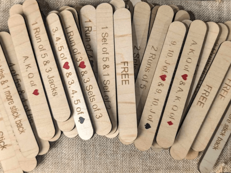 Rummy Sticks Card Game