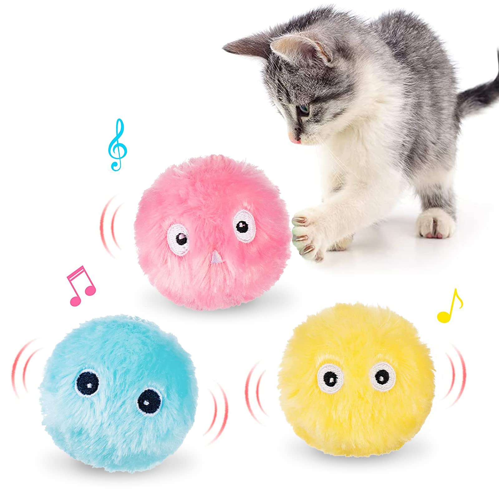 🔥 Last Day Promotion[50% OFF]-Cat Toys Interactive Ball-BUY 2 GET 1 FREE NOW