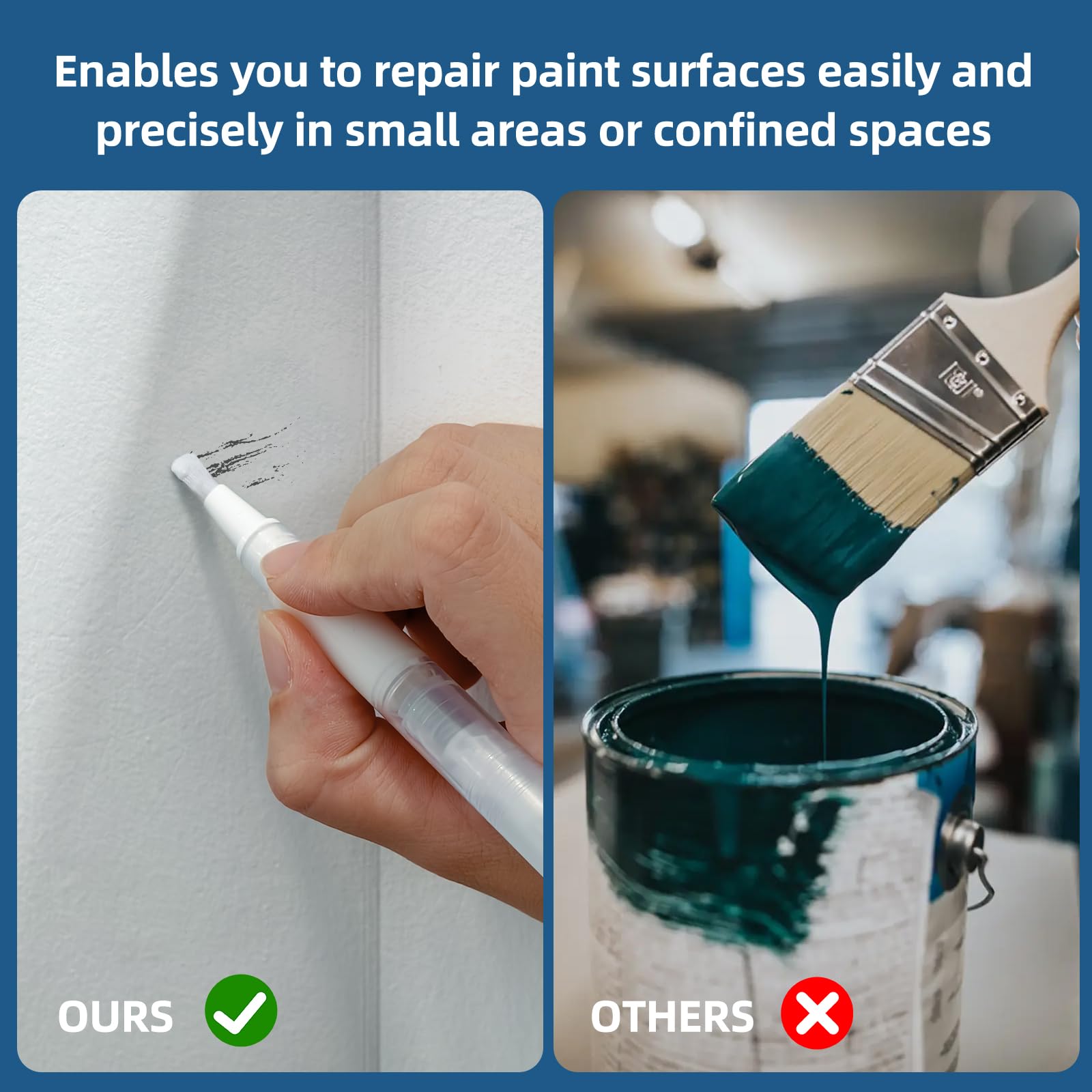 Refillable Touch Up Paint Pen Brush - 3 Pack/Set