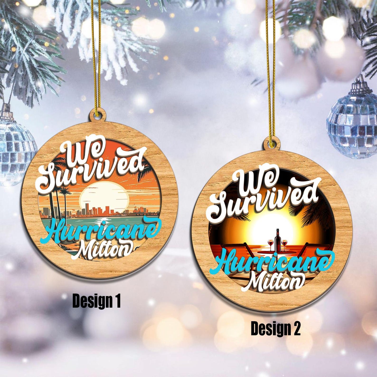 We Survived Hurricane Milton Ornament