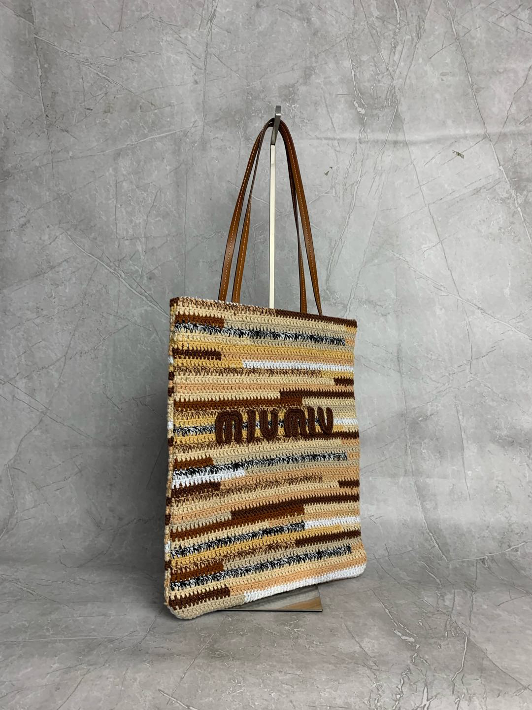 Miu Miu vertical embroidered handbag 5BG248