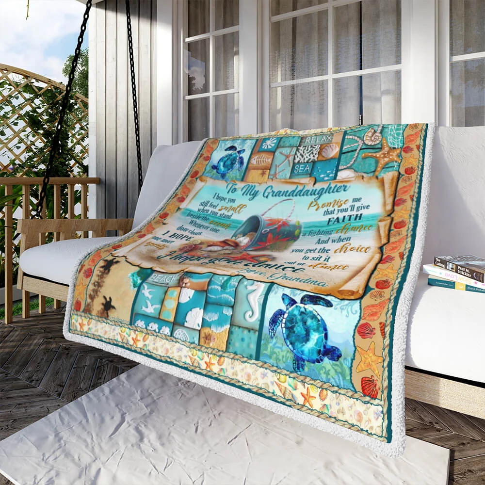 Love My Granddaughter Sofa Throw Blanket
