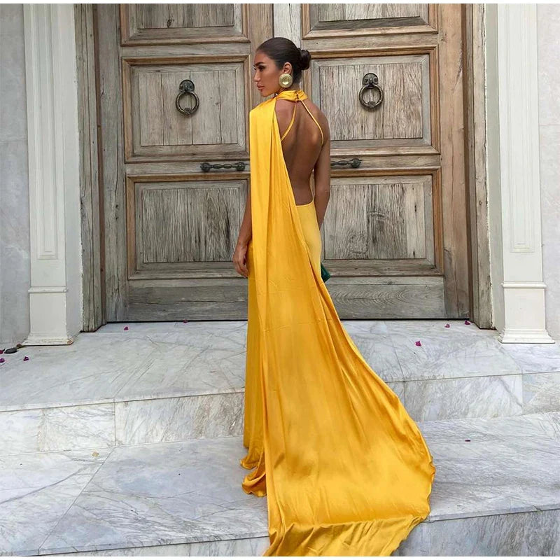 Sexy Backless Long Dress