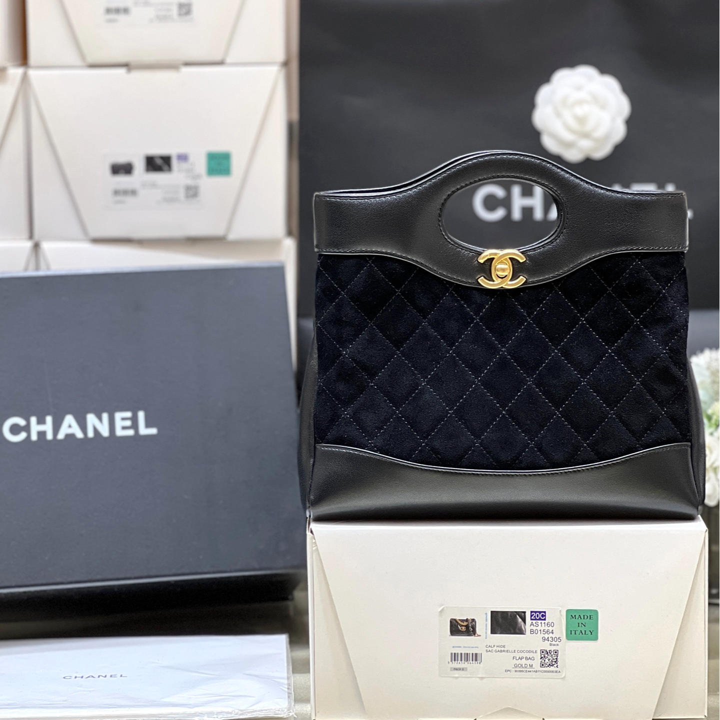 Chanel 25P Spring/Summer Preview Collection mini 31 suede Bag AS4133 00128