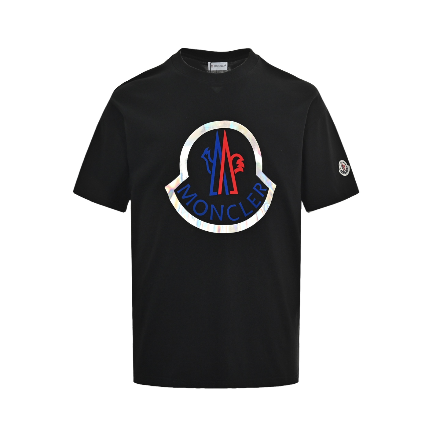 Moncler 25ss flocked logo laser printed short sleeves