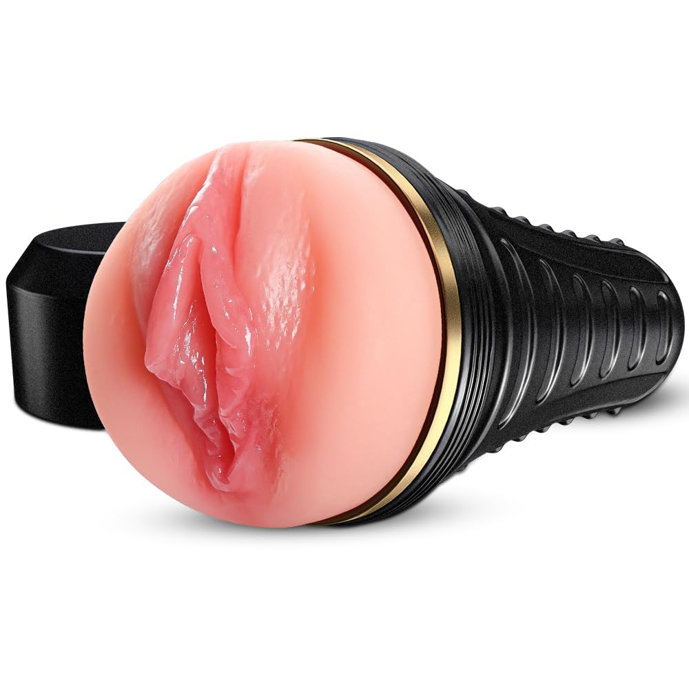 Male Masturbator,Realistic Pocket Pussy Vagina Textured with 7.5in Depth Lifelike Soft and Fleshy Texture,Penis Training Masturbators Sex Machine Toy for Men