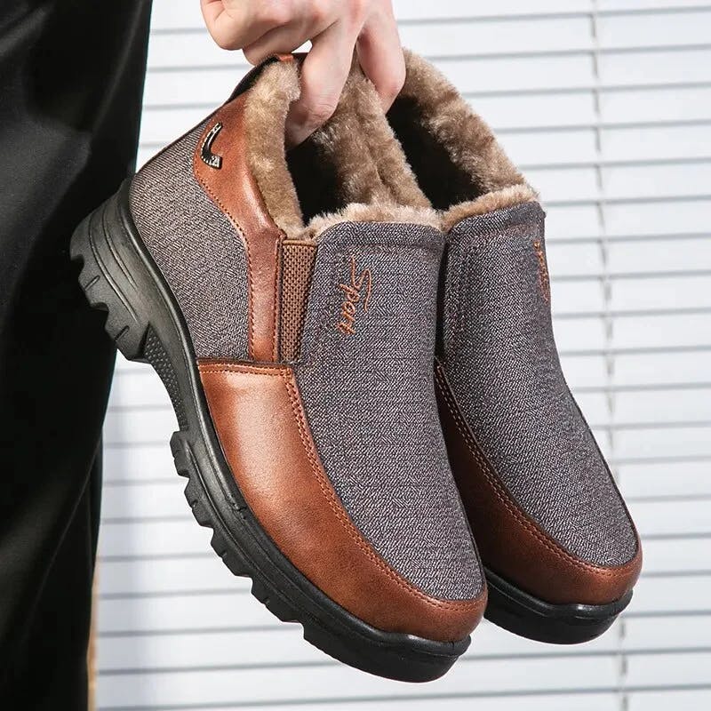 🔥Black Friday 60% OFF🔥 Men's Winter Fleece Waterproof Warm Non-Slip Shoes