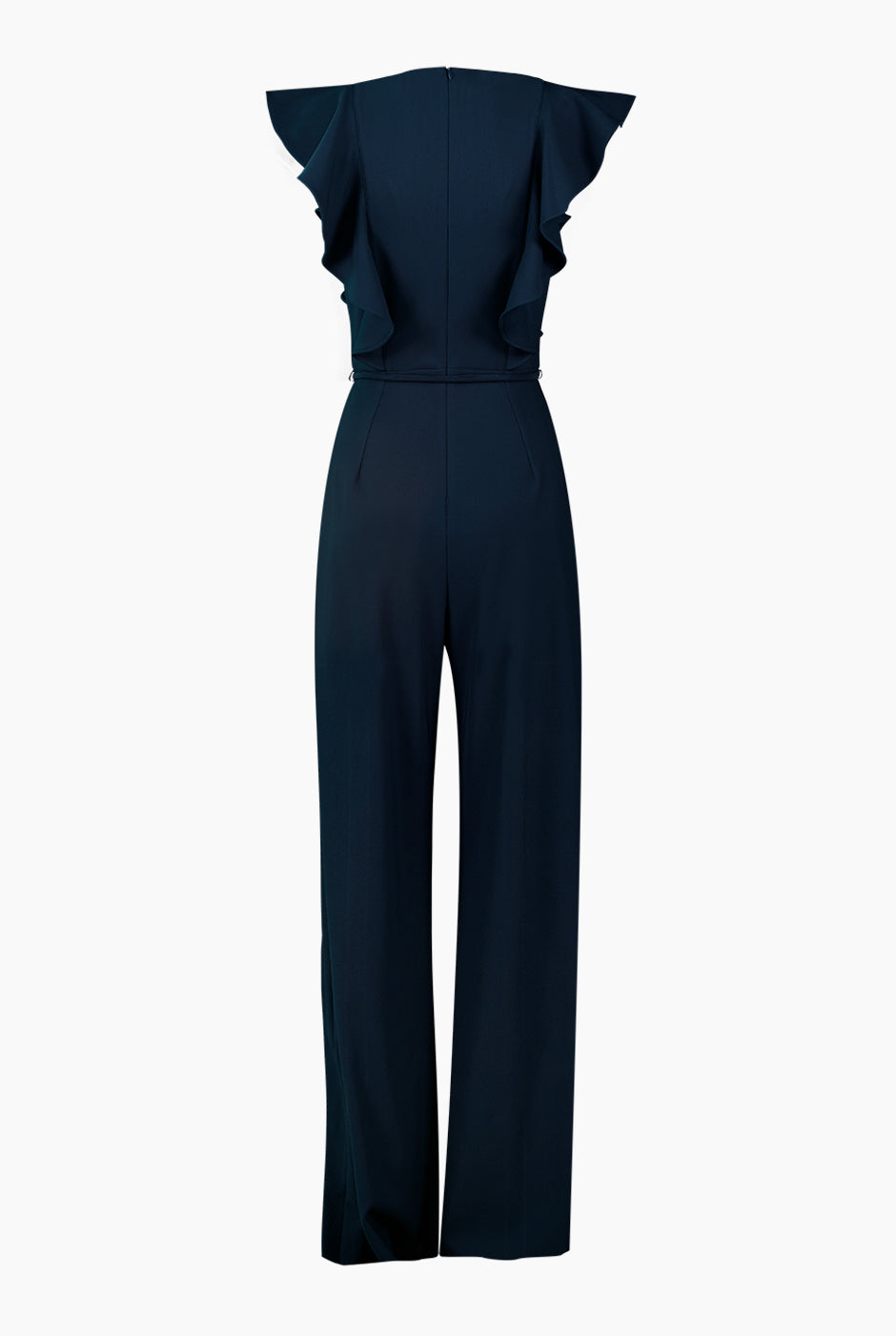 Jumpsuit amplio manga volantes