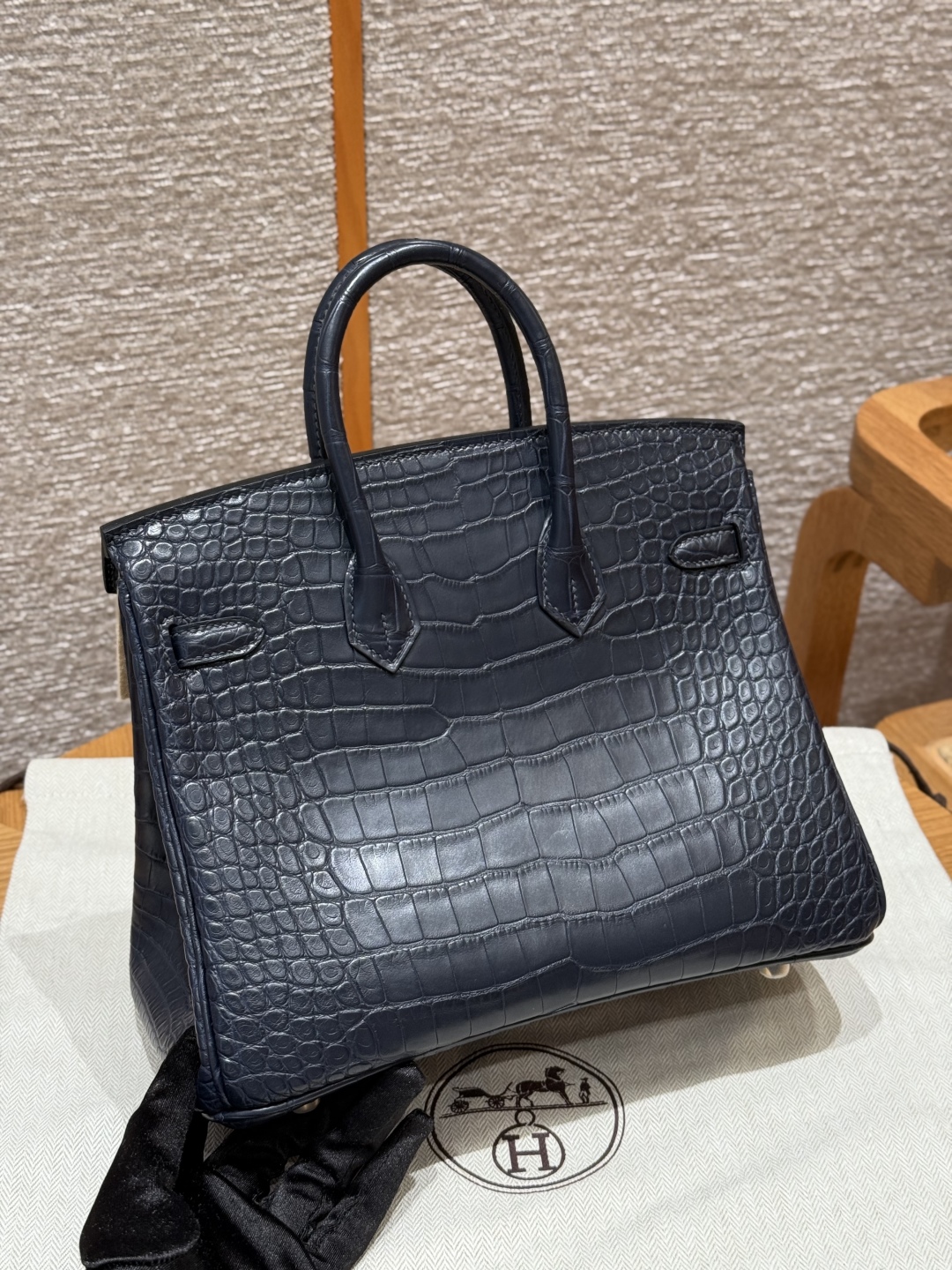 Hermes Birkin 73 Blue Saphir Handbag (Handmade to Order)