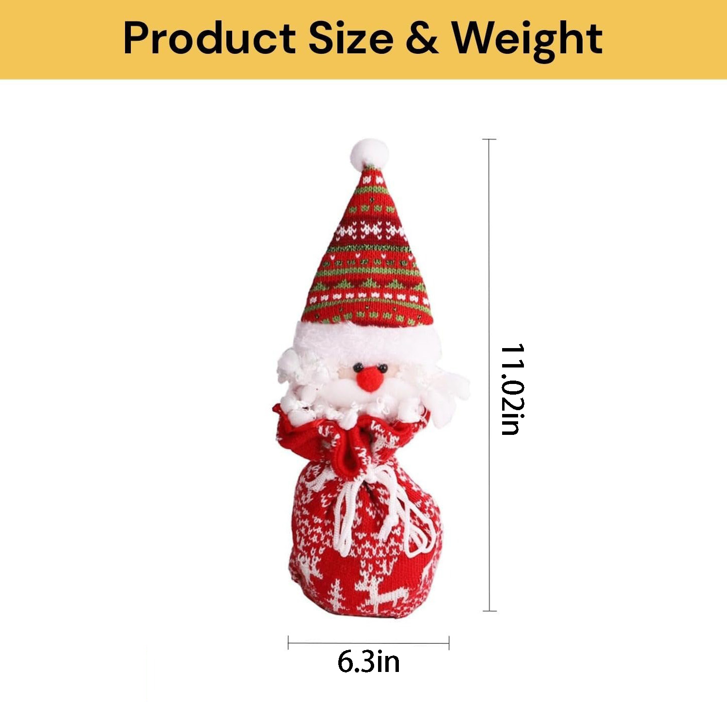 🎄Early Christmas Sale - 50% OFF🔥Christmas Knitted Doll Gift Bags