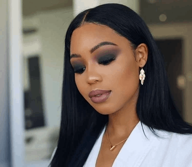 Lace Wigs African American Shoulder Length Hair Black Pearl Wig
