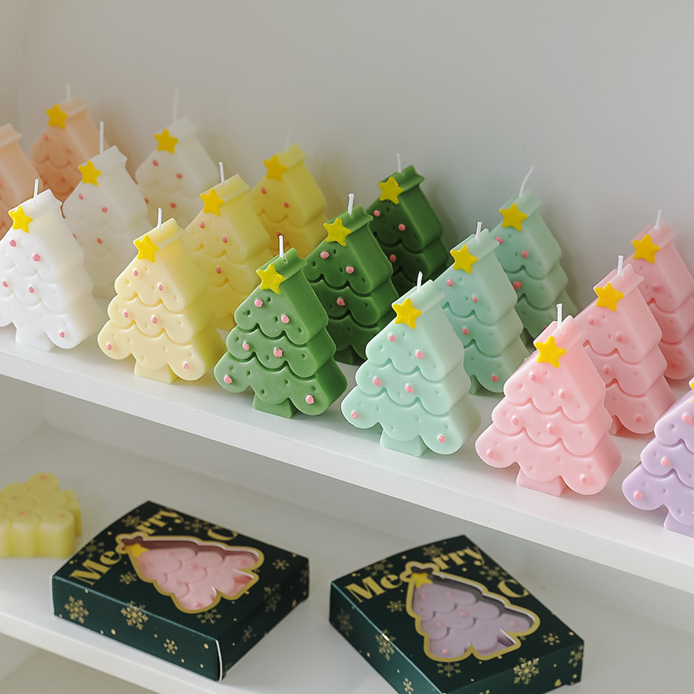 Christmas Aromatherapy candle wholesale Christmas tree decoration senior hand gift small gift Candle fragrance candle