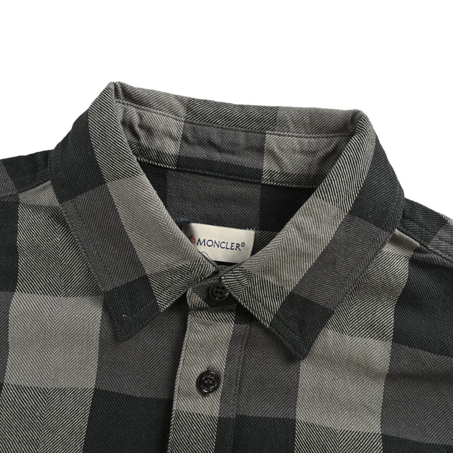 Moncler 25Fw Mercedes-Benz co-branded plaid shirt